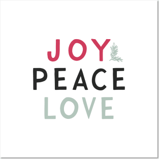 Joy Peace Love Posters and Art